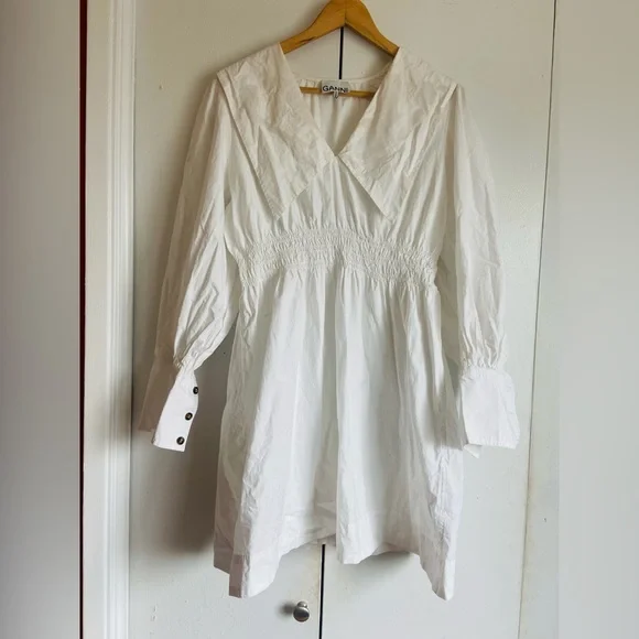 knee length dresses for ladies Tie String Mini Dress in Bright White main image 0